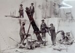 An old picture of people working at the quarry